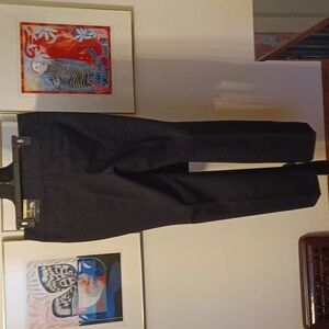 Women's Navy Blue Straight Leg Trousers